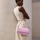 Leather Lane Flapover Shoulder - Sugar Pink