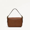 Small Flapover Crossbody - Saddle