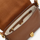 Small Flapover Crossbody - Saddle