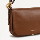 Small Flapover Crossbody - Saddle