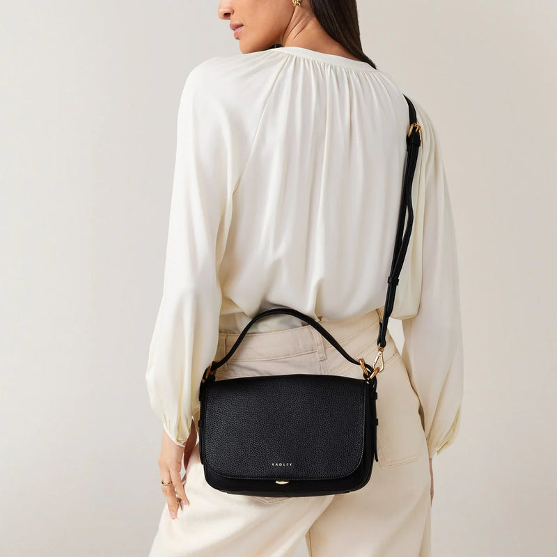 Small Flapover Crossbody - Black