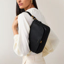 Small Flapover Crossbody - Black