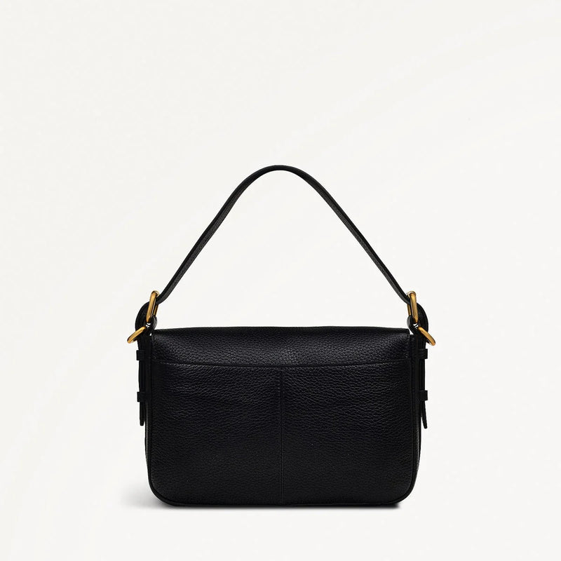 Small Flapover Crossbody - Black