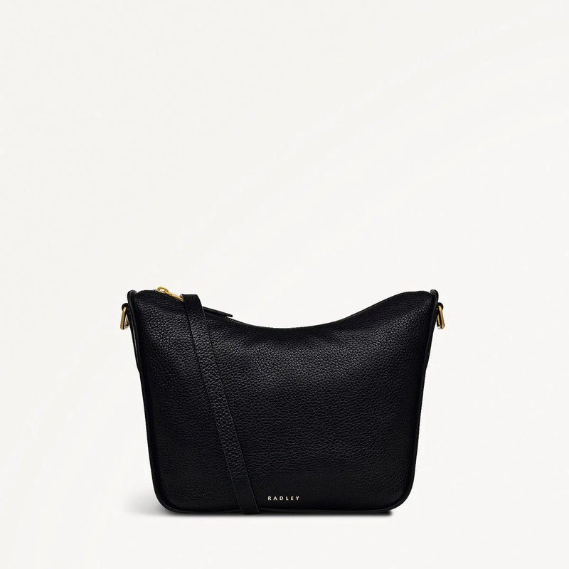 Medium Ziptop Crossbody - Black