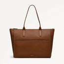 Oak Street Medium Ziptop Tote - Saddle