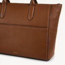 Oak Street Medium Ziptop Tote - Saddle