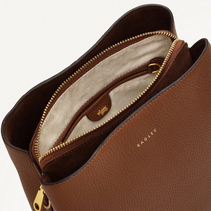 Medium Compartment Crossbody - Saddle