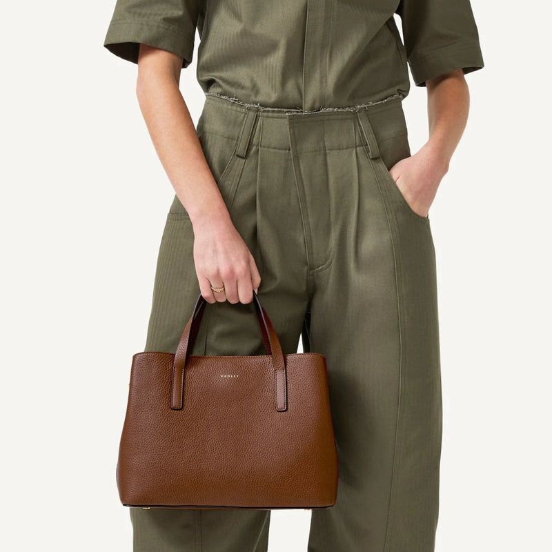 Medium Ziptop Grab - Saddle