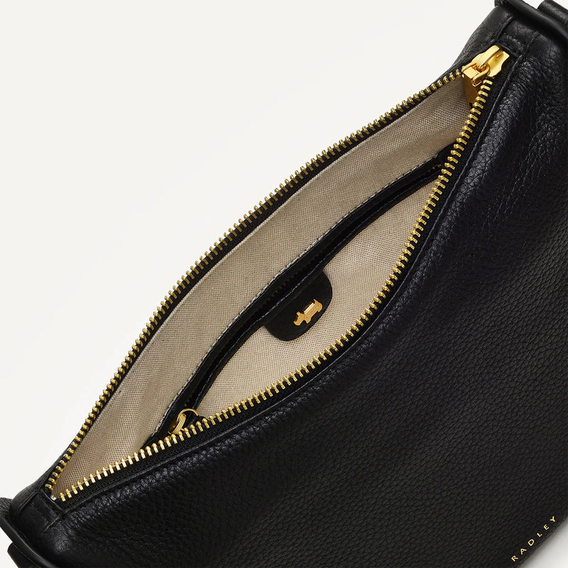 Small Ziptop Crossbody - Black