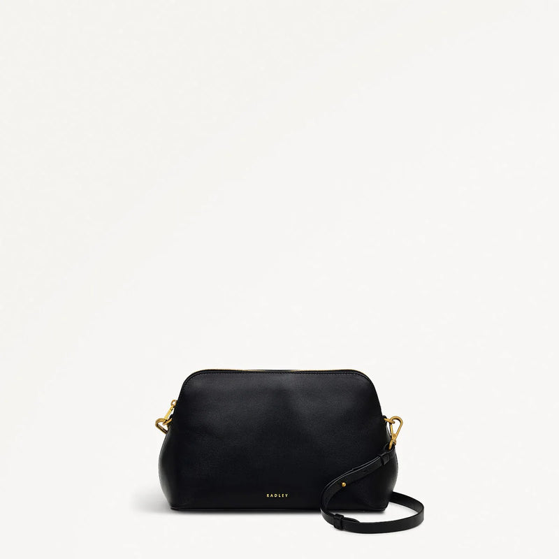 Medium Ziptop Crossbody - Black