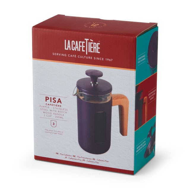 Pisa 3 Cup Cafetiere - Purple