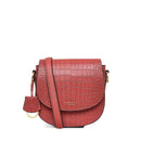Liverpool Street Faux Croc Crossbody - Red