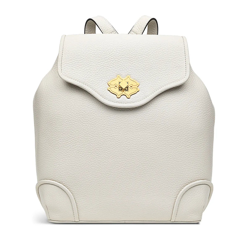 chalk leather backpack Heirloom Place Flapover Backpack