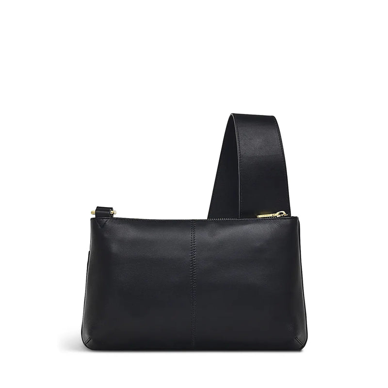 Pockets Icon Sml Ziptop Crossbody - Black