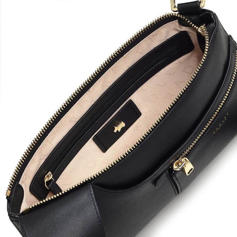 Pockets Icon Sml Ziptop Crossbody - Black