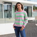 Harlee Stripe Jumper - Pink