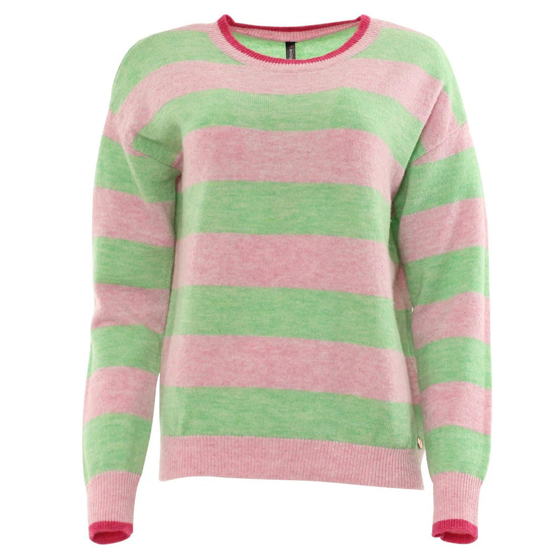 Harlee Stripe Jumper - Pink