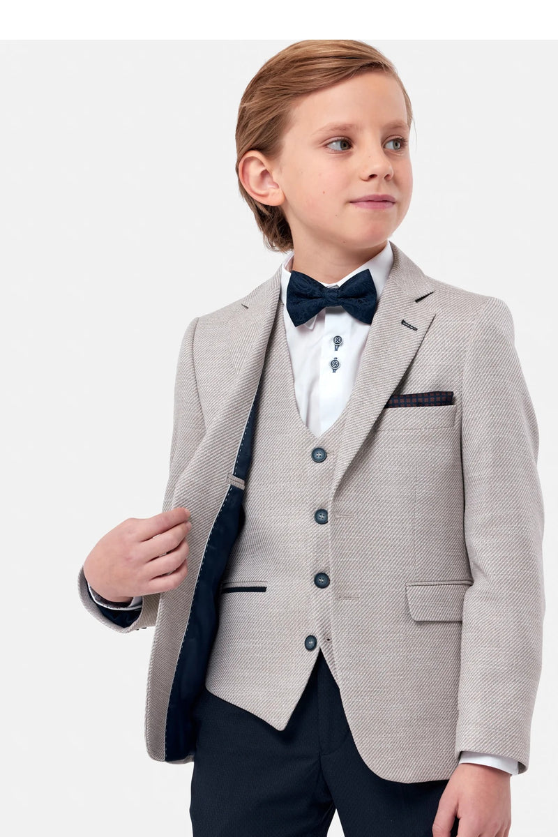 Harold 3 Piece Suit - Stone