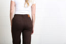 Harriet Pintuck WideLeg Jean - Chocolate