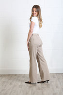 Harriet Pintuck WideLeg Jean - Stone