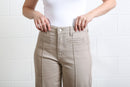 Harriet Pintuck WideLeg Jean - Stone