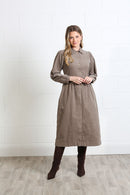 Hazel Shirt Dress - Biscuit