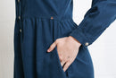 Hazel Shirt Dress - Teal