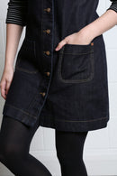 Helena Denim Dress - Dark Indigo
