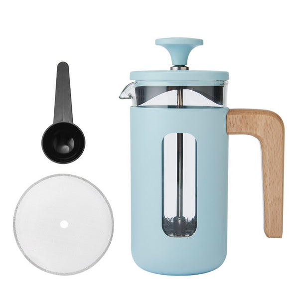 Pisa 3 Cup Cafetiere - Sky Blue