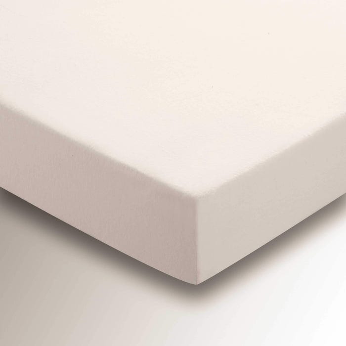 Brushed Cotton Fitted Sheet - Natural