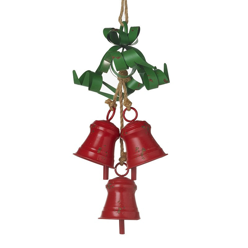 Metal 3 Bells With Metal Ribbon
