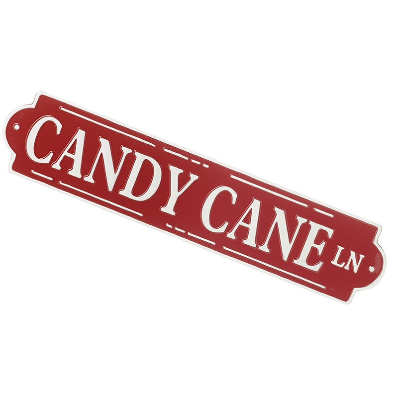 Candy Cane Lane Sign