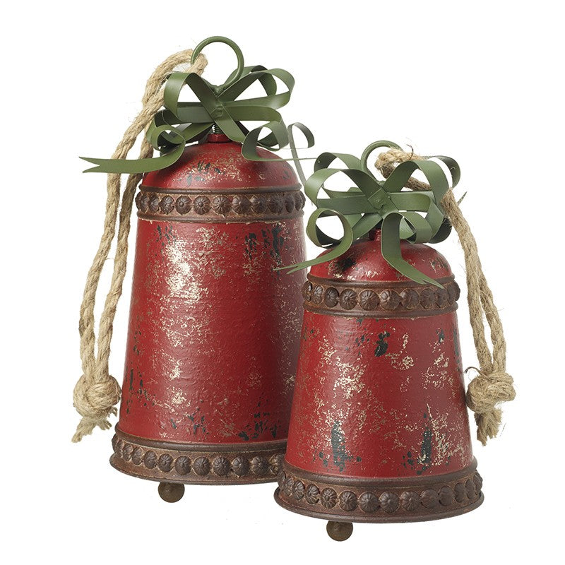 Hanging Rustic Metal Bell Set