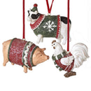 Christmas Farm Animals Hanging Decoration