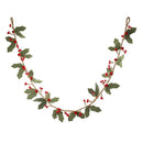 Felt Holly Garland with Red Berries