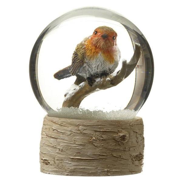 Snow Globe with Robin