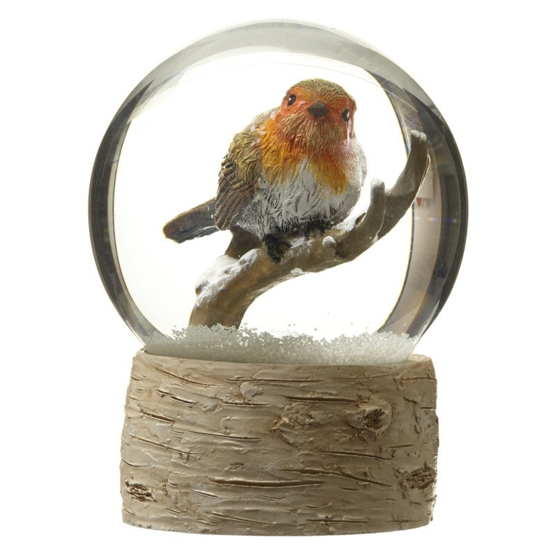 Snow Globe with Robin