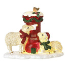 Light Up Sheep & Robin At Postbox
