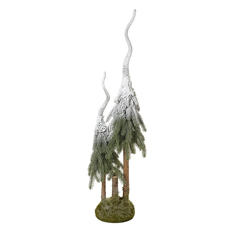 Large Twin Snow Tree Set