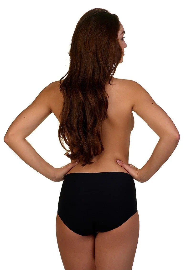 2 pack High Waist Brief - Black