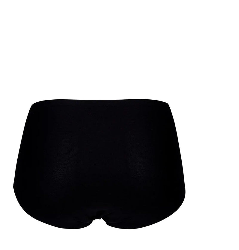2 pack High Waist Brief - Black