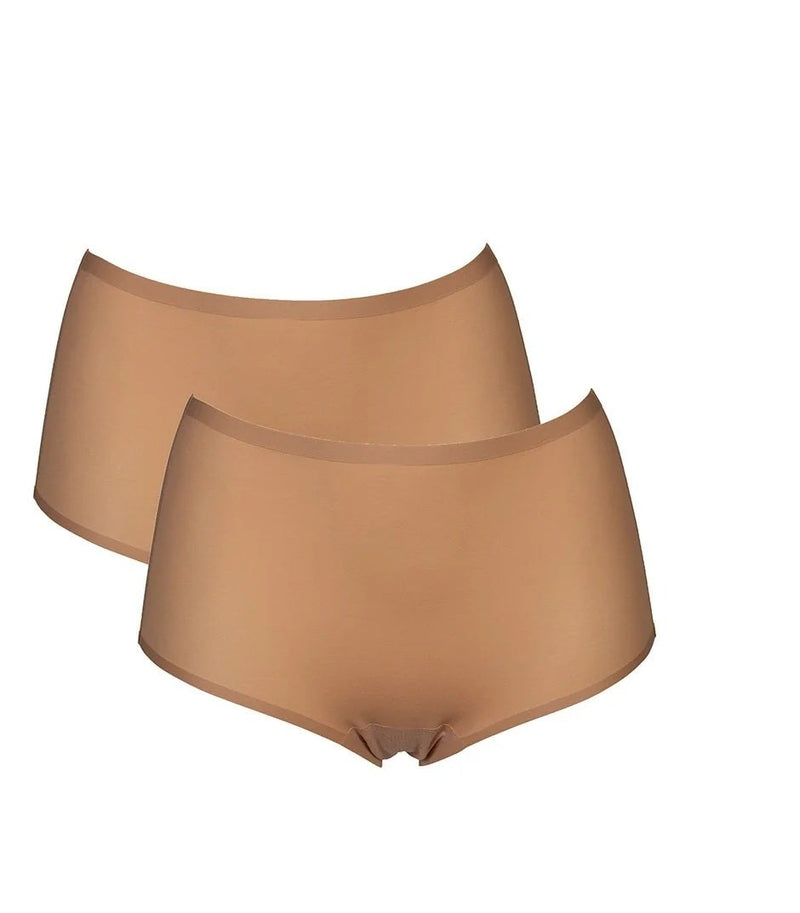 2 pack High Waist Brief - Powder