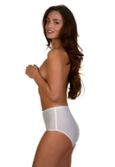 2 pack High Waist Brief - White