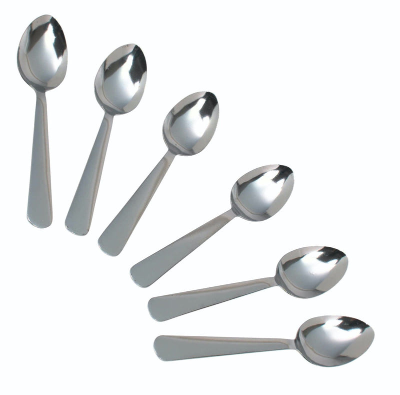 Set of 6 Stainless Steel Teaspoons