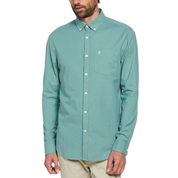 Long Sleeve Oxford Shirt - Oil Blue