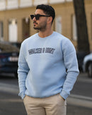 Applique Sweatshirt - Powder Blue