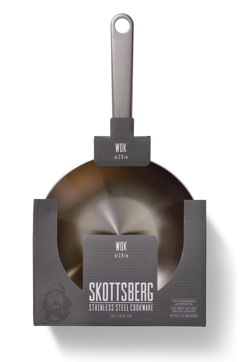 Stainless Steel Wok - 28 cm