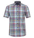 Check Short Sleeve Shirt - Blue