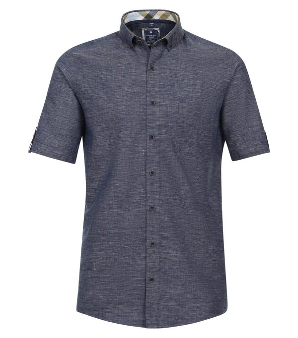 Plain Short Sleeve Shirt - Light Blue