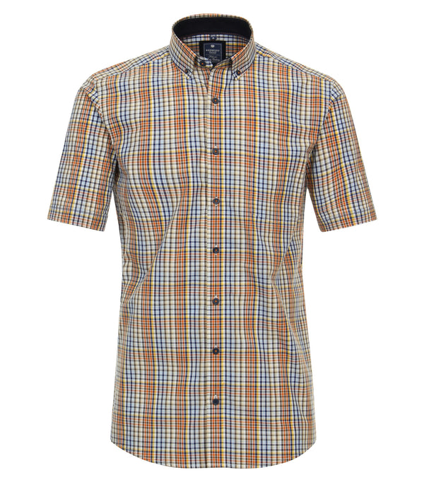 Check Short Sleeve Shirt - Terra